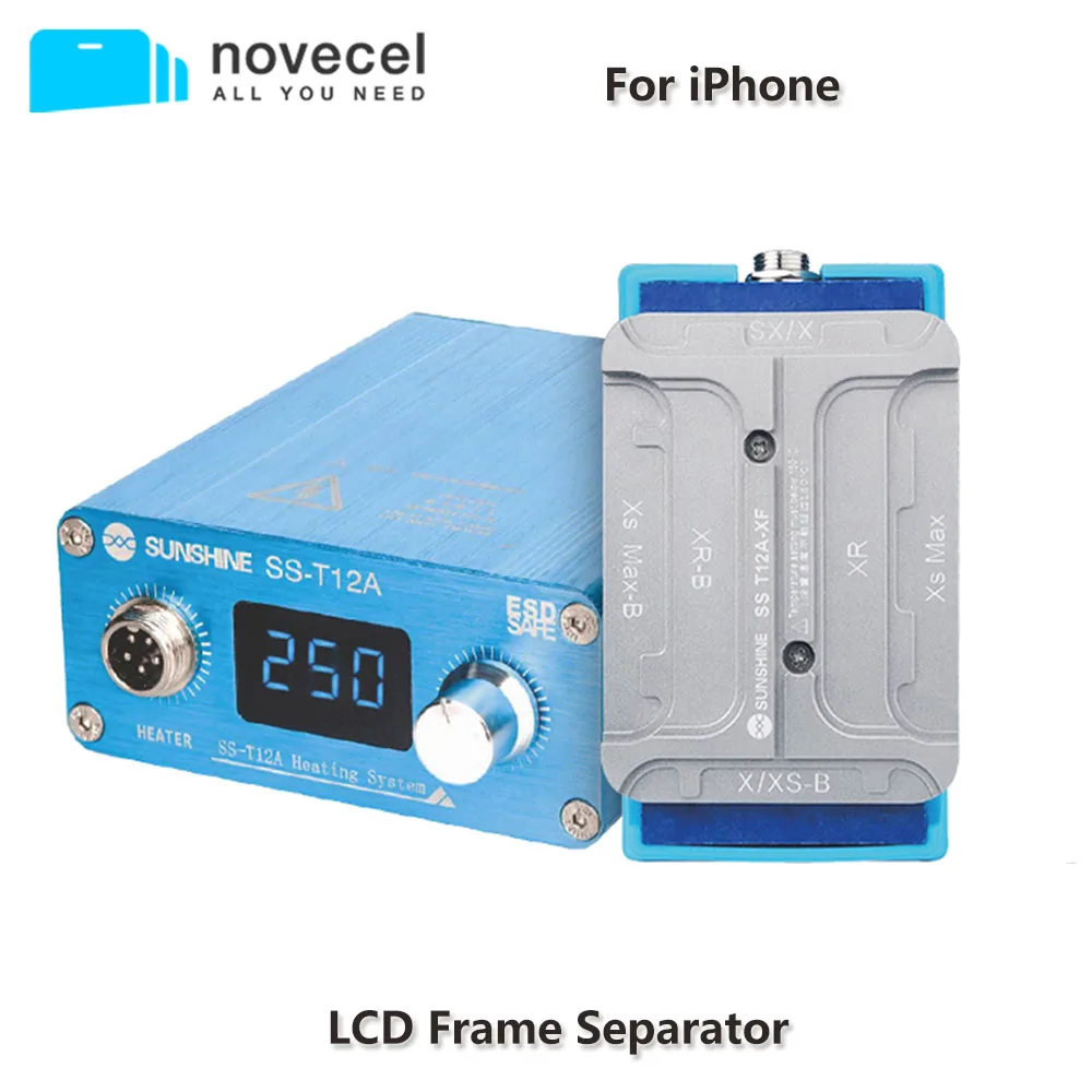 

NOVECEL LCD Separating Manually Operated Machine Hot Plate to Separate Frame for iPhone X Xs Xsmax Xr LCD Frame Separator