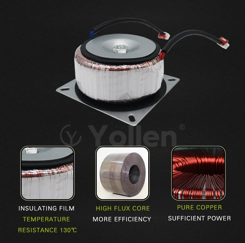 tipo do Anel Toroidal do Círculo do Transformador Amplificador de Potência 150va da Potência 380v a 6v Tensão Personalizada 9v 12v 18v 24v Audio 150w 220v - 8 Cheap Transformadores