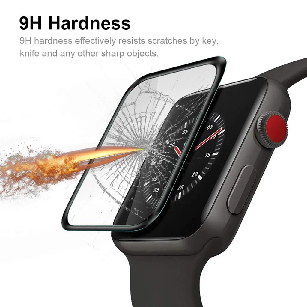 Закаленное стекло для Apple Watch iWatch 5 Series 44 мм i Watch устойчивая к царапинам vidrio templado 9h Защитная пленка для экрана без пузырей