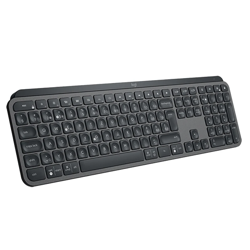 Оригинальная беспроводная клавиатура с подсветкой logitech MX Keys Advanced - Цвет: BLACK