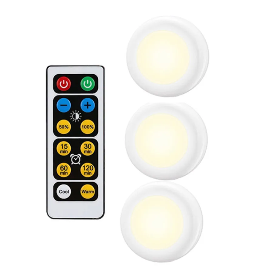 1 Remote 3 Lamp Thrisdar 2 цвета с регулируемой яркостью под свет шкафа с дистанционным шкафом шкаф ночные светильники палка на коридор, лестница настенный светильник - Цвет: 1 Remote 3 Lamp