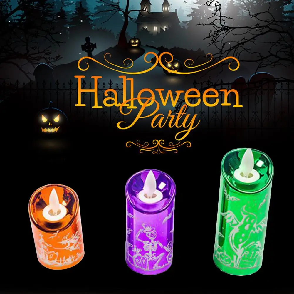 

LED Candle Lamp Simulation Small Candle Lighting Decoration For Halloween Party