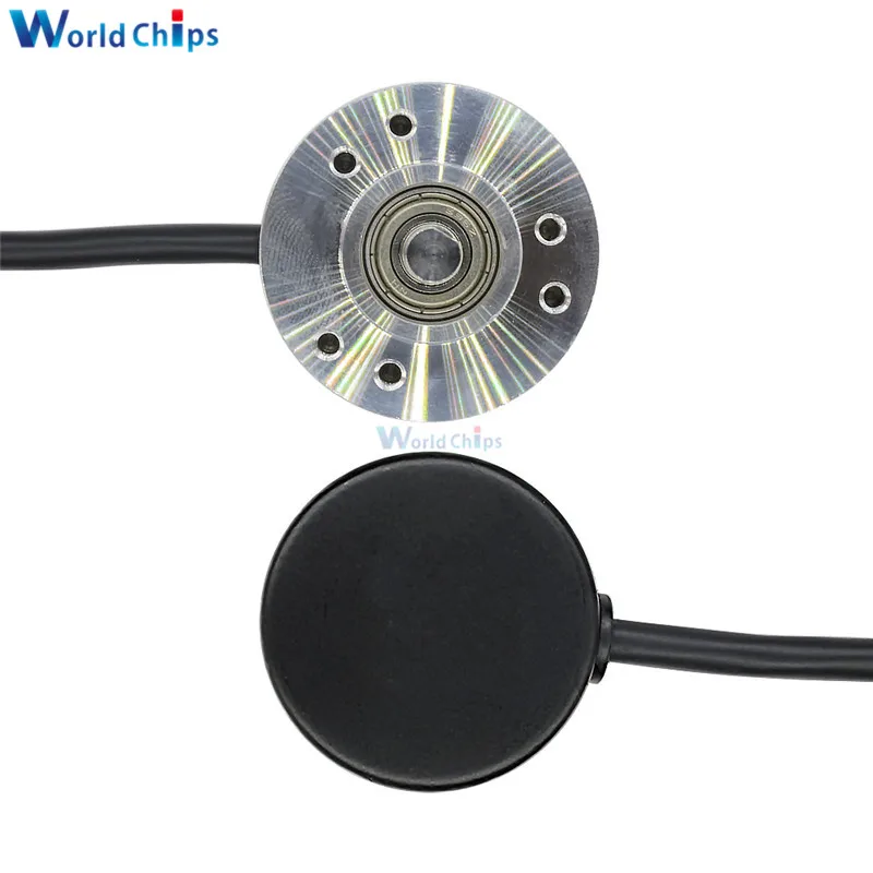 Diymore 360 P/R импульсы инкрементный оптический поворотный кодер AB двухфазный 5-24 в 360 оптический поворотный кодер муфта NPN выход