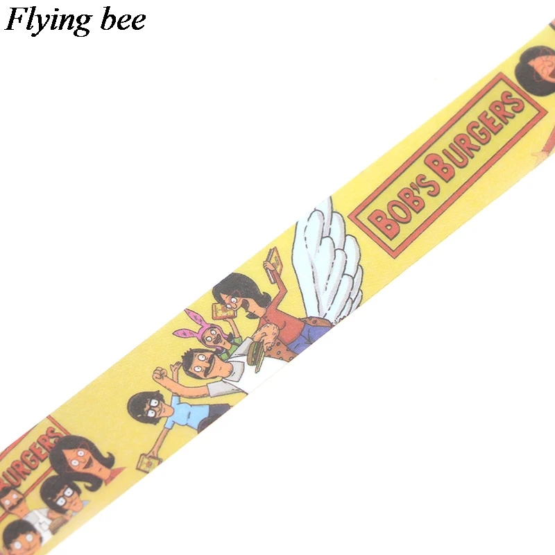 Flyingbee 4 шт./компл. мультфильм аниме творческий Catdog клейкая лента Bobs Burgers Бумага лента Washi с принтом «Маленький принц», ленты лента Набор DIY подарки X0636