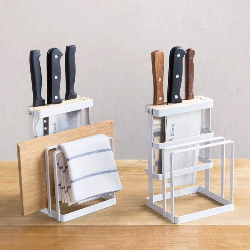 Kitchen Rack Iron Storage Shelf Knife Holder Block Cooker Cutting Board Holder Rag Dish Cloth Towel Rack Kitchen Organizer Kitchen Rack Iron Storage Shelf Knife Holder Block Cooker Cutting Board Holder Rag Dish Cloth Towel Rack Kitchen Organizer