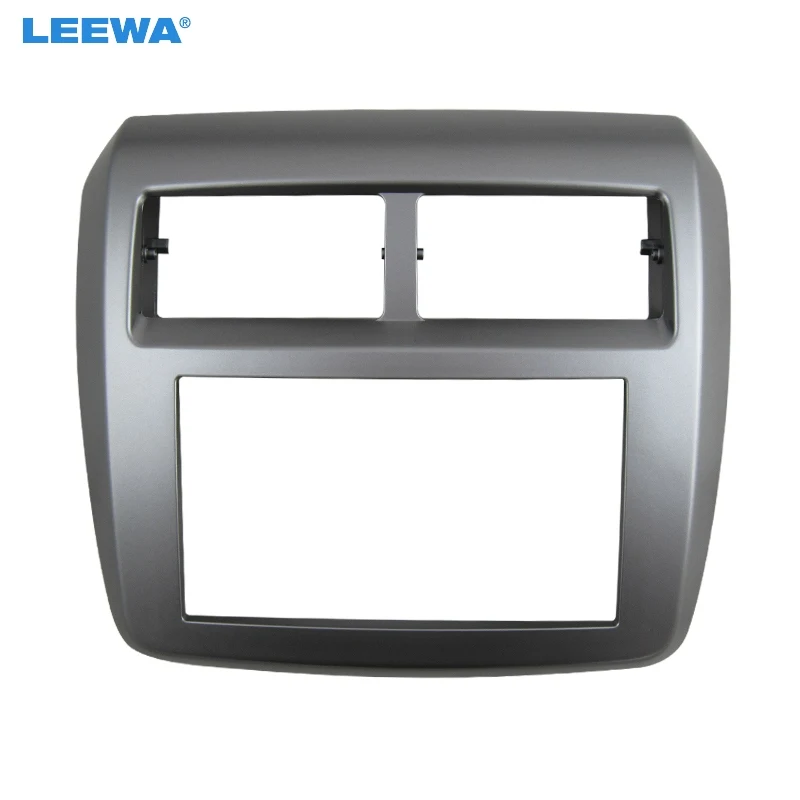 LEEWA Автомобильный CD/DVD аудио стерео 2Din Fascia рамка для Toyota Wigo/Agya 2013 комплект