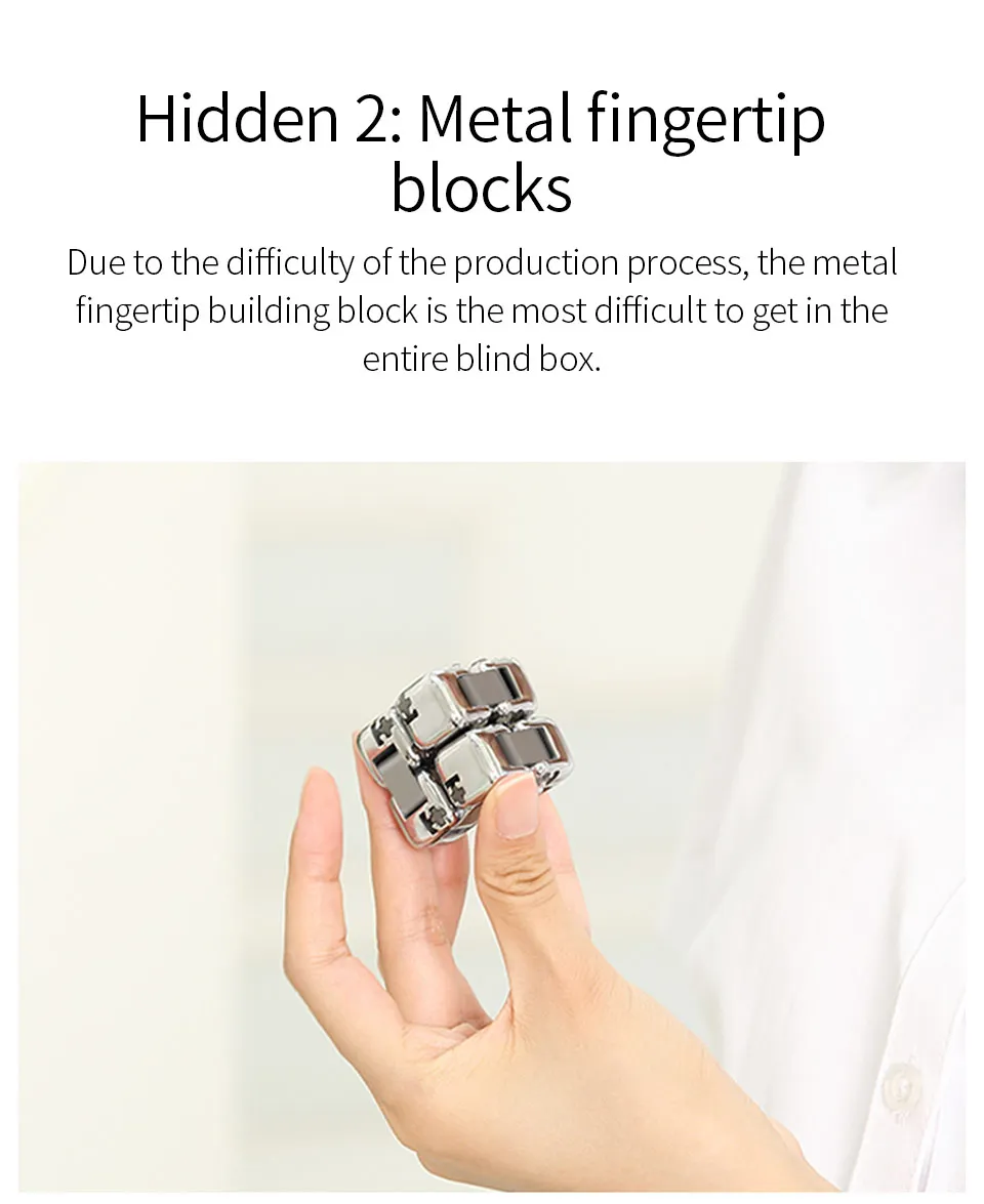 Xiaomi Mijia Mitu Spinner красочные строительные блоки палец снижение волнения Игрушка Головоломка Куб-трансформер палец Спиннер игрушка