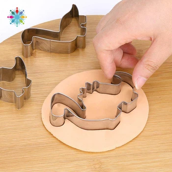 

11Pcs Large Dino Biscuit Cutters Stainless Steel Cutters For Kids Dinosaur Party Decorations Dinosaur Cookie Cutters Cake Tool