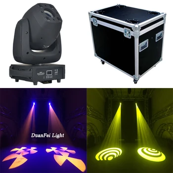 

(2pcs+Flycase) 100w led moving head spot wash 4x10w rgbw 4in1 colorful gobo moving lights led lyre