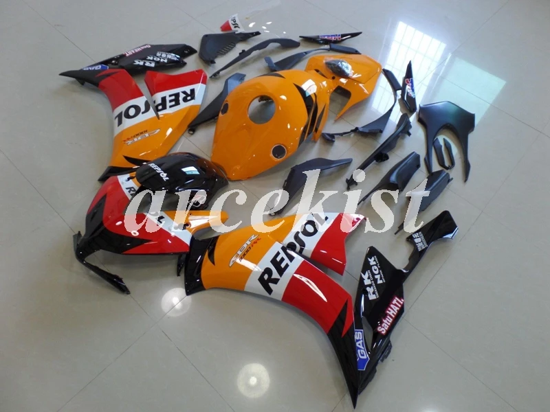 Литьевая Форма ABS полный обтекатель комплект Подходит для HONDA CBR1000RR 12-16 CBR 1000RR CBR1000 2012 2013 оранжевый