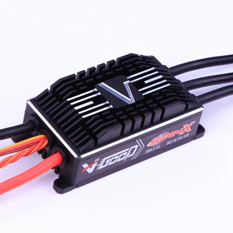 VGOOD SpinX 200A бесщеточный ESC постоянная скорость с SBEC 6-14s LiPo для RC вертолета с фиксированным крылом RC Airplain