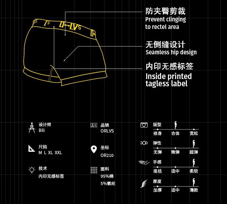 Men's Cotton Boxer Underwear Adjustable Ring Sexy Buttock Lifting Sheath U Convex Boxers Low-Rise Sports Underwear