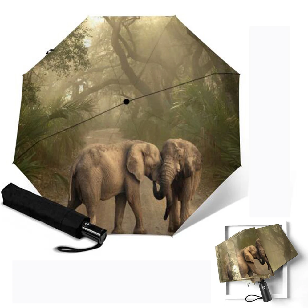 Авто Paraguas Зонт Pongee 8 Bone анти-УФ 3 складной алюминиевый сплав Зонты открытый Parapluie водонепроницаемый для женщин дождевик