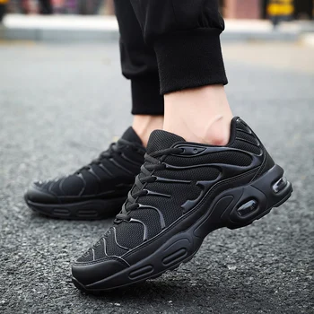 

2019 Zapatos casuales De otoño para Hombre zapatillas De deporte De malla De moda transpirables para correr Zapatos De Hombre De