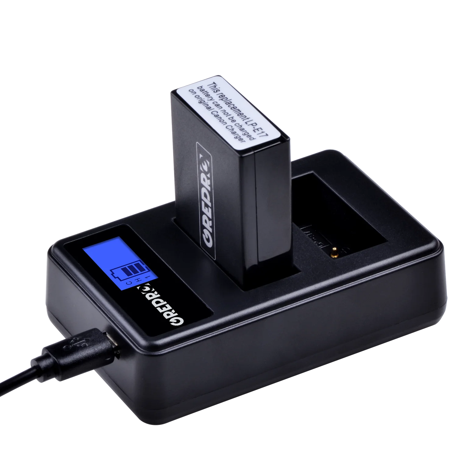 GREPRO 1300mAh LP-E17 LPE17 Аккумулятор для камеры akku+ lcd USB двойное зарядное устройство для Canon EOS 200D M3 M6 750D 760D T6i T6s 800D 8000D
