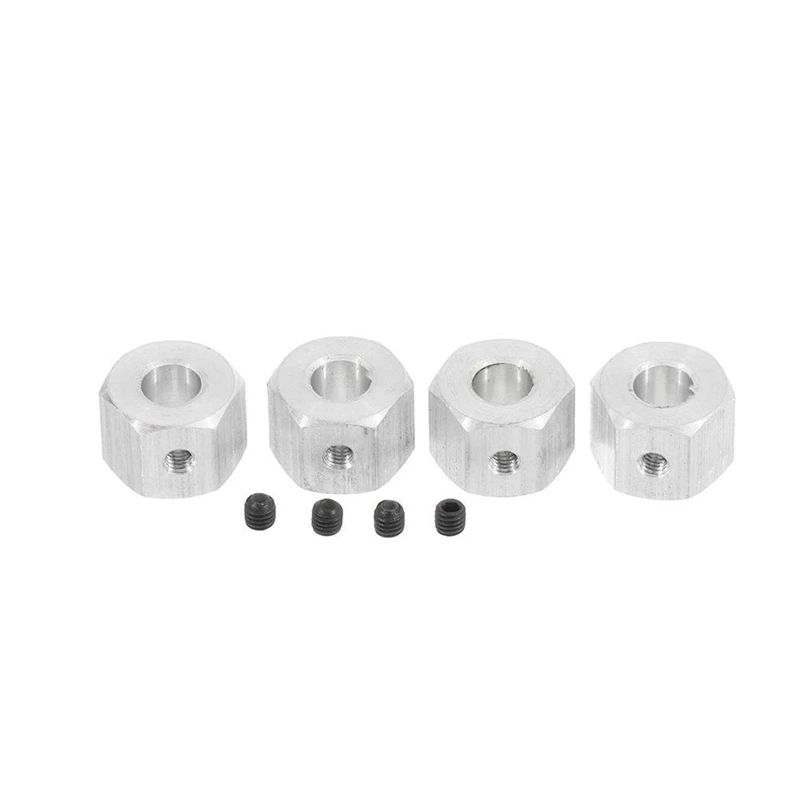 

4Pcs Metal 6mm To 12mm Wheel Hex Hub Adapter for WPL 1634 JJRC MN RC Truck RC Hex Hub Adapter