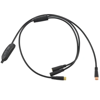 

HOT-Mid Motor Gear Sensor for BAFANG BBS01 BBS02 BBSHD 3 Pin in One Connector Shift Gear Sensor with Y Cable for BAFANG Sensor