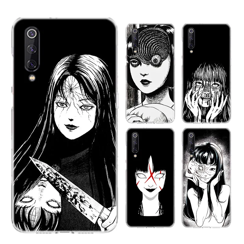 

Junji Ito Tees Horror Silicone Shell Phone Case For Xiaomi Note 10 9 8 lite A3 5X 6X CC9 CC9E 9SE 8SE 9T F1 Bags Cover