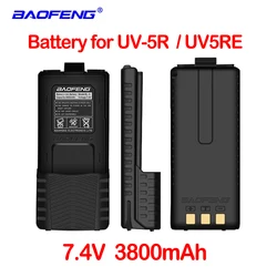 Baofeng Batería de repuesto Original para walkie talkie, pila de repuesto de 3800mAh, BL 5R, 1800mAh, para UV 5R, uv 5r, uv5r, BF F8, 5RB, 5RL, UV 5RE