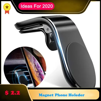 

Metal Magnetic Car Phone Holder Mini Air Vent Clip Mount Magnet Mobile Stand For iPhone X 8 7 Samsung S9 Smartphones in Car