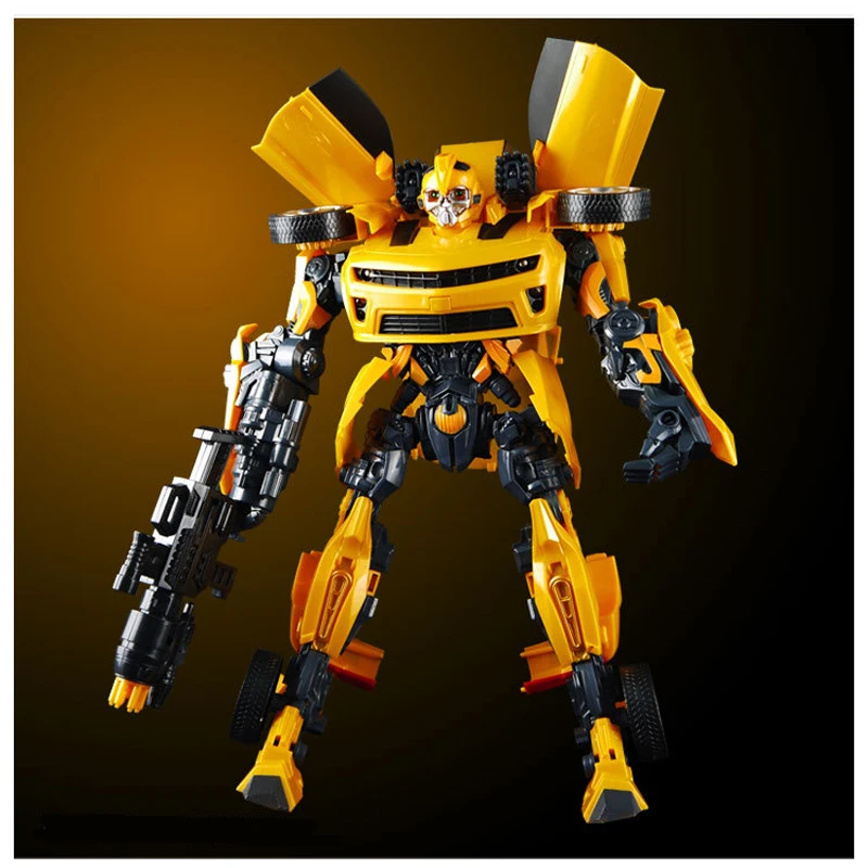 Kopen 42cm Robocar Transformatie bumbles bee Robot Auto model Klassieke Speelgoed Action Figure Geschenken Voor Kinderen jongen speelgoed Muziek auto model