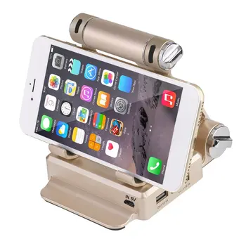 

Powerful Two-in-one Bracket Multi-purpose Portable Battery Phone Holder Dual USB Intelligent Device With And LED