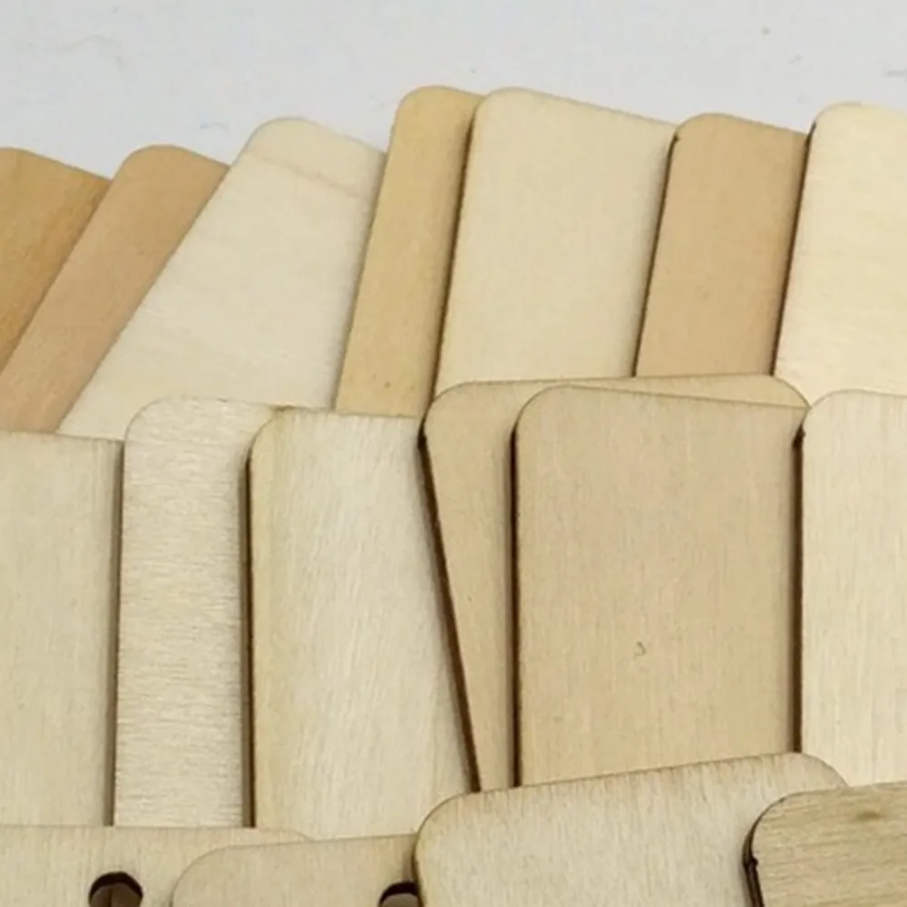 50 шт./компл. деревянная доска Balsa деревянные листы для DIY Дом корабль с пеньковой веревкой самолет лодка модель игрушки ремесло