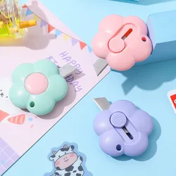 Couteau à fleurs en papier, petit couteau de courrier, utilitaire, couteau de déballage Portable, coupe de papier peut être accroché avec un porte clés 1 pièce 