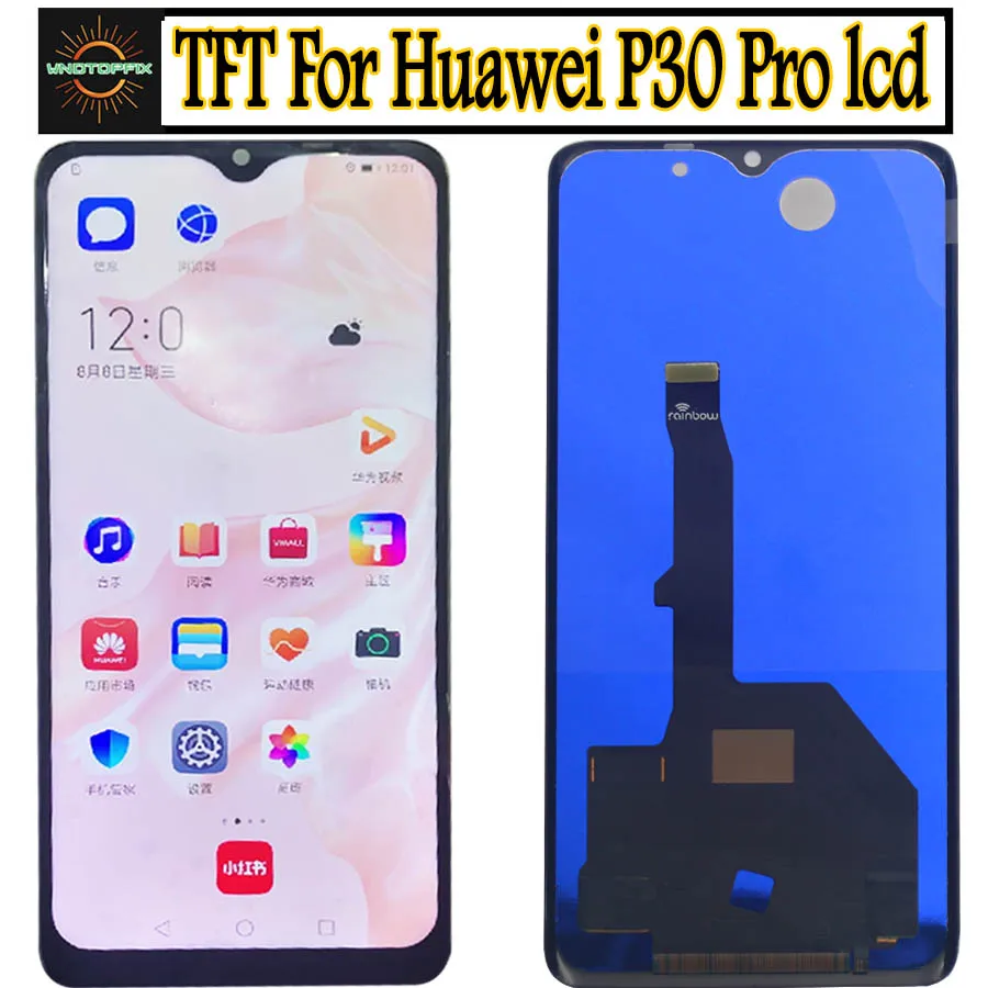 TFT для Huawei p30 Pro ЖК-дисплей экран сенсорный дигитайзер сборка VOG-L09 VOG-L29 с рамкой