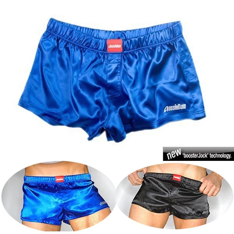 Aussiebum bóxer de tela lisa para hombre, ropa interior cómoda y sexy, para el - AliExpress