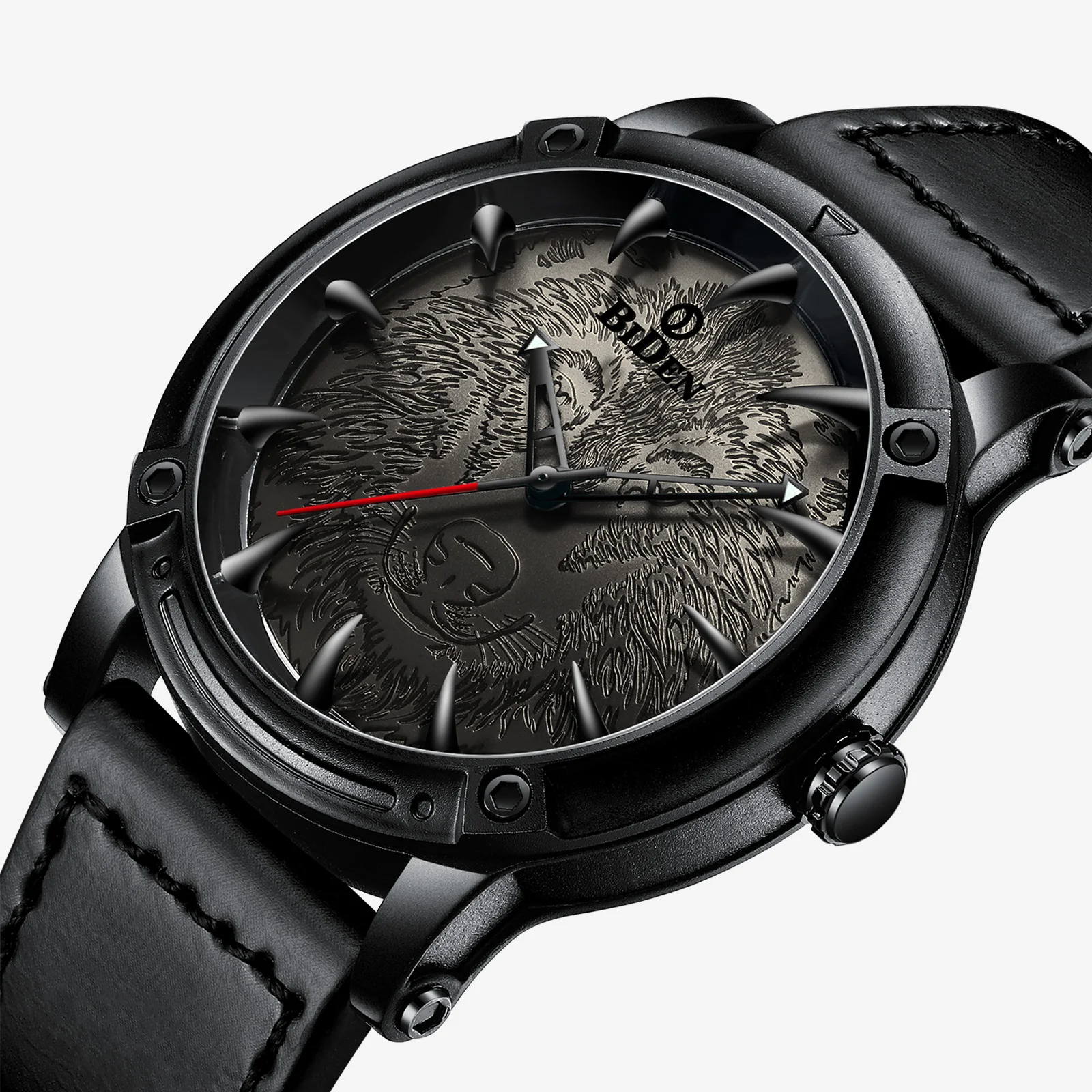 

Creative Man's Watch Casual Fashion Leather Strap Quartz Men Watches Modern Waterproof Male Clock