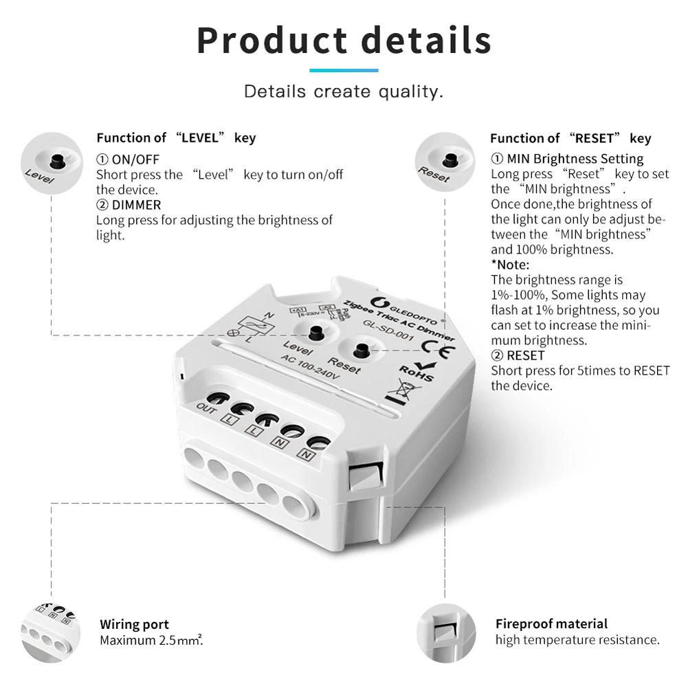 Regulador de intensidade para lâmpada led, utilizaveis,