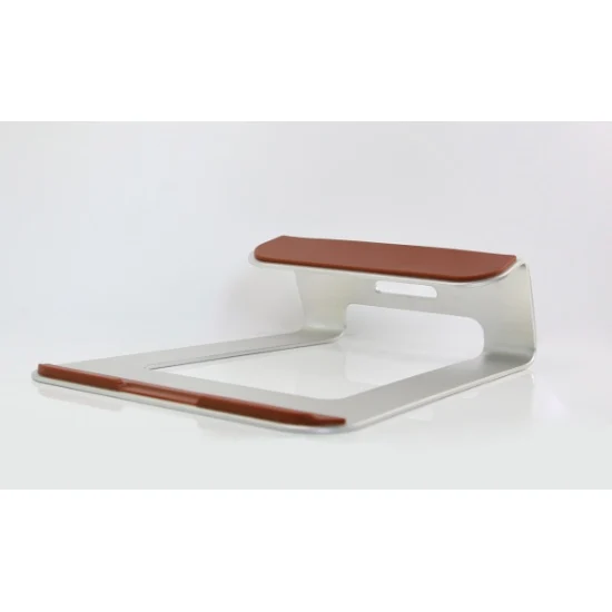 Cooling Aluminum Notebook Laptop Anti-slip Cooling Pad Stand Holder For Apple MacBook Lenovo Samsung Huawei Computer - Цвет: silver