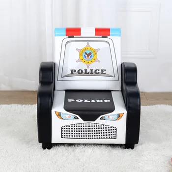 

Sofa for Kids Chair Boys Couch Single Seat TV Chairs PVC Leather Children's Sofa Police Type Living Room Child Furniture