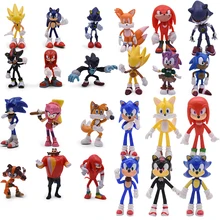 Set di 4 stili Figure di ombra giocattolo giocattolo in PVC coda di ombra personaggi figura giocattolo regalo di natale