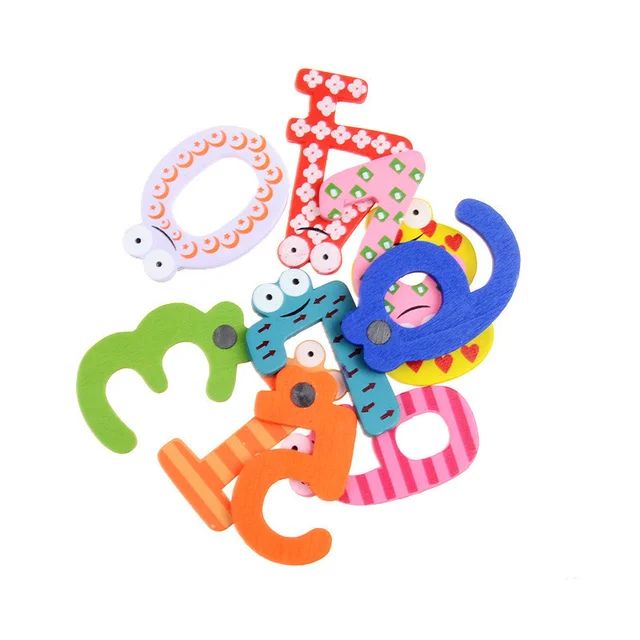 10 Pcs/Set Wooden Children Educational Toys Cartoon Number Letter With Magnet Early Education Learning Arithmetic Toys For Kids 5