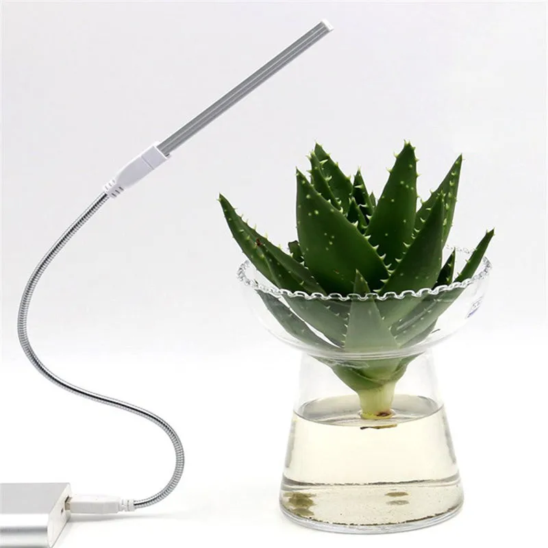 1pcs 3W/14LED Grow Light USB Red & Blue Hydroponic Plant Growing Light Bar for Desktop Plant Flower Growing Support
