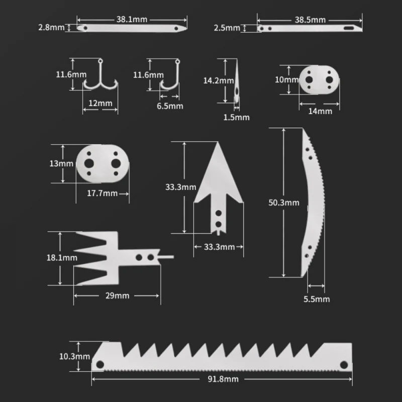 

Outdoor Fishing EDC Kit Fishing Hook Tool Card Multifunctional Fishing Gear Fishing Hook Card Fishing Tools