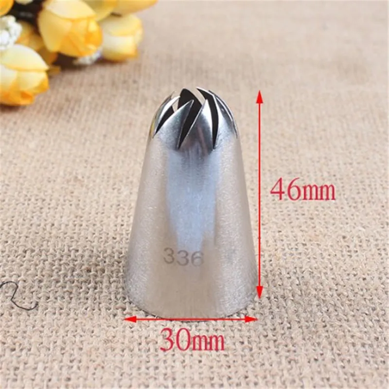 #336 Large Size Icing Piping Nozzle Cake Cream Decoration Head Bakery Pastry Tips Stainless Steel Cake Decorating Tool