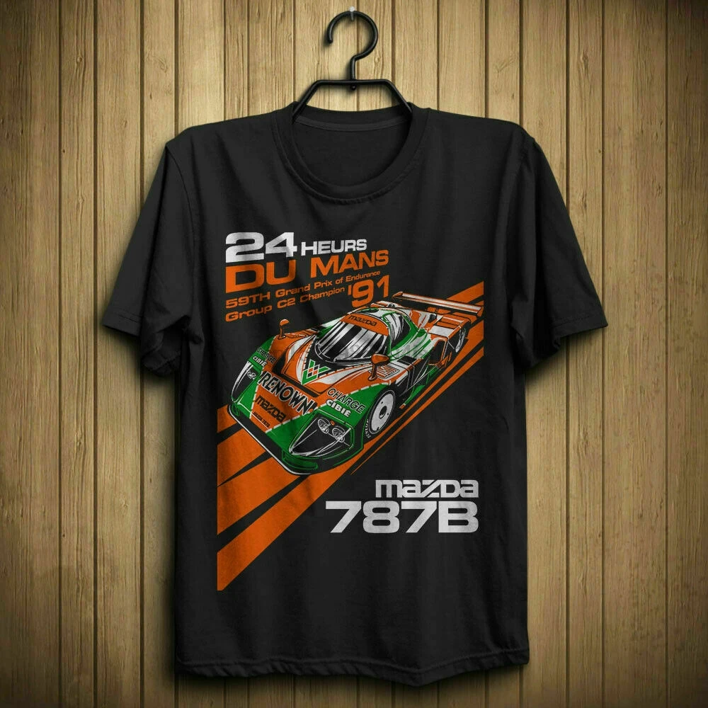 Mazda 787B Цвет болотный серо-зеленый RX-7 CX-9 Millenia Ман US топ в подарок рубашка Размеры S