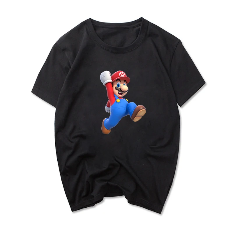Футболка с коротким рукавом Super Mario летняя мужская футболка забавная геймерская