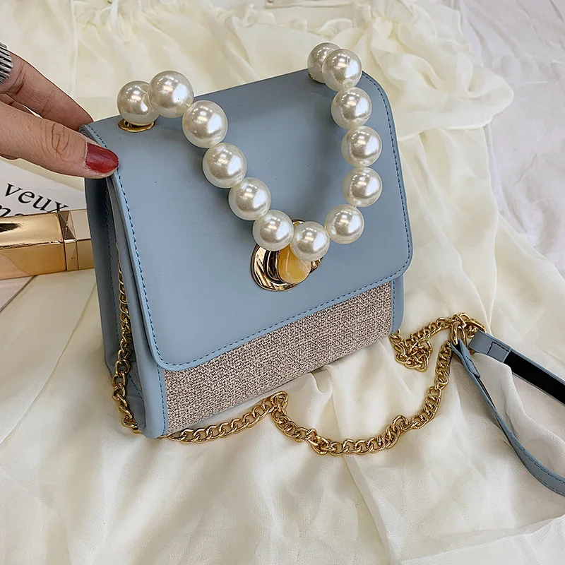 

The New Korean Pearl Hand-held Bill of Lading Shoulder Bag