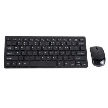 

Mini Thin 2.4G Wireless Keyboard and Optical Mouse Combo Kit for Desktop PC