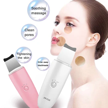 

Professional facial cleansing Ultrasonic Facial Skin Scrubber Ion Deep Face Cleaning Peeling Shovel Facial Pore Face Cleaner 5