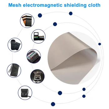 

Pet Nickel Copper Signal Blocking Conductive EMF Protection Fabric Office Radiation Cell Phone Anti Magnetic Rfid Shielding Home