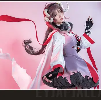 

Game Arknights Eyjafjalla Cosplay Costumes Full Set Cosplay Little Sheep Dress Costume Women Lovely Party Dress