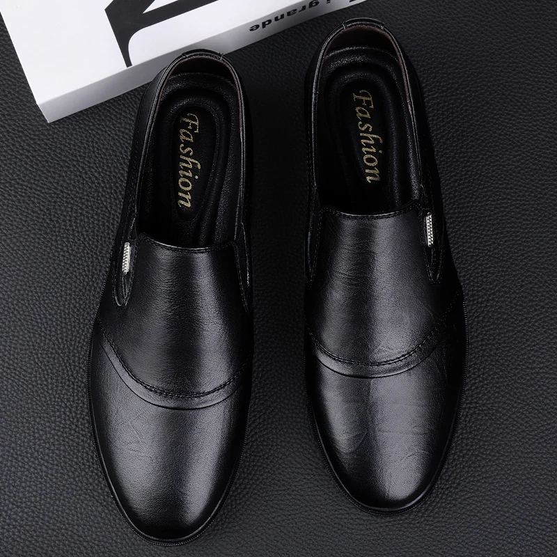 couro genuíno sapatos moda artesanal macio respirável