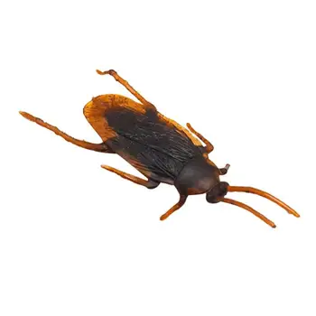 

10Pcs Lifelike Plastic Simulation Cockroach Tricky Joking Scary Gags Practical Jokes Toys for April Fool's Day Supply Wholesale