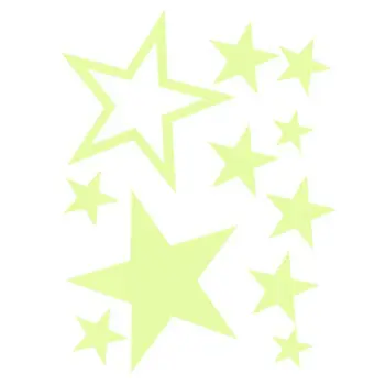 

435 Pcs Fluorescent Wall Stickers Luminous Stars/Moon/Stars/Dots for Kid's Room A2UB
