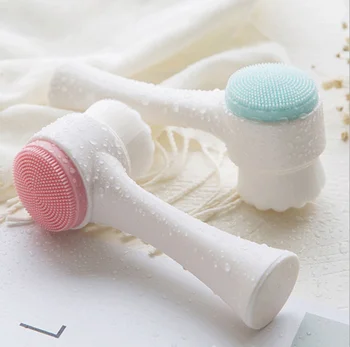 

Silicone facial cleansing brush manual deep cleansing instrument to remove blackheads and dirt 3D facial cleansing brush cleanin